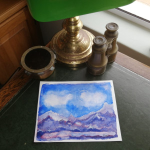 Watercolours Siberian Mountains