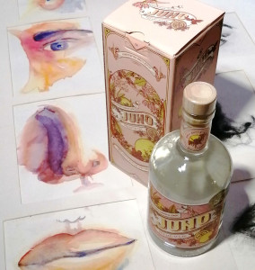 Watercolour and Charcoal - Gin paired