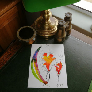 Watercolours Abstract Flowers
